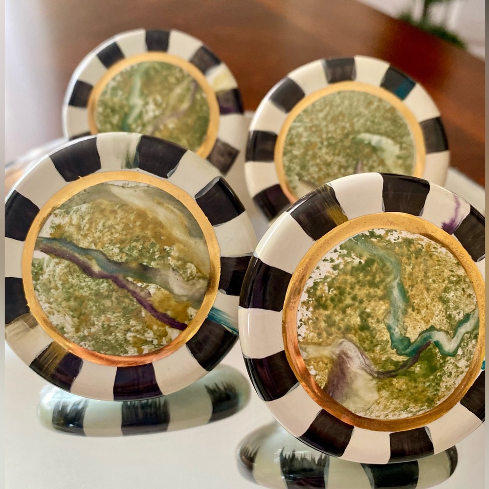 LAST ONE! MacKenzie-Childs Discontinued Cheltenham Round Knob ✨NEW✨